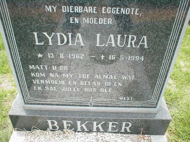BEKKER Lydia Laura 1962-1994