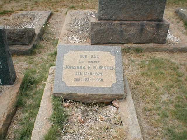BESTER Johanna E.S. 1879-1950