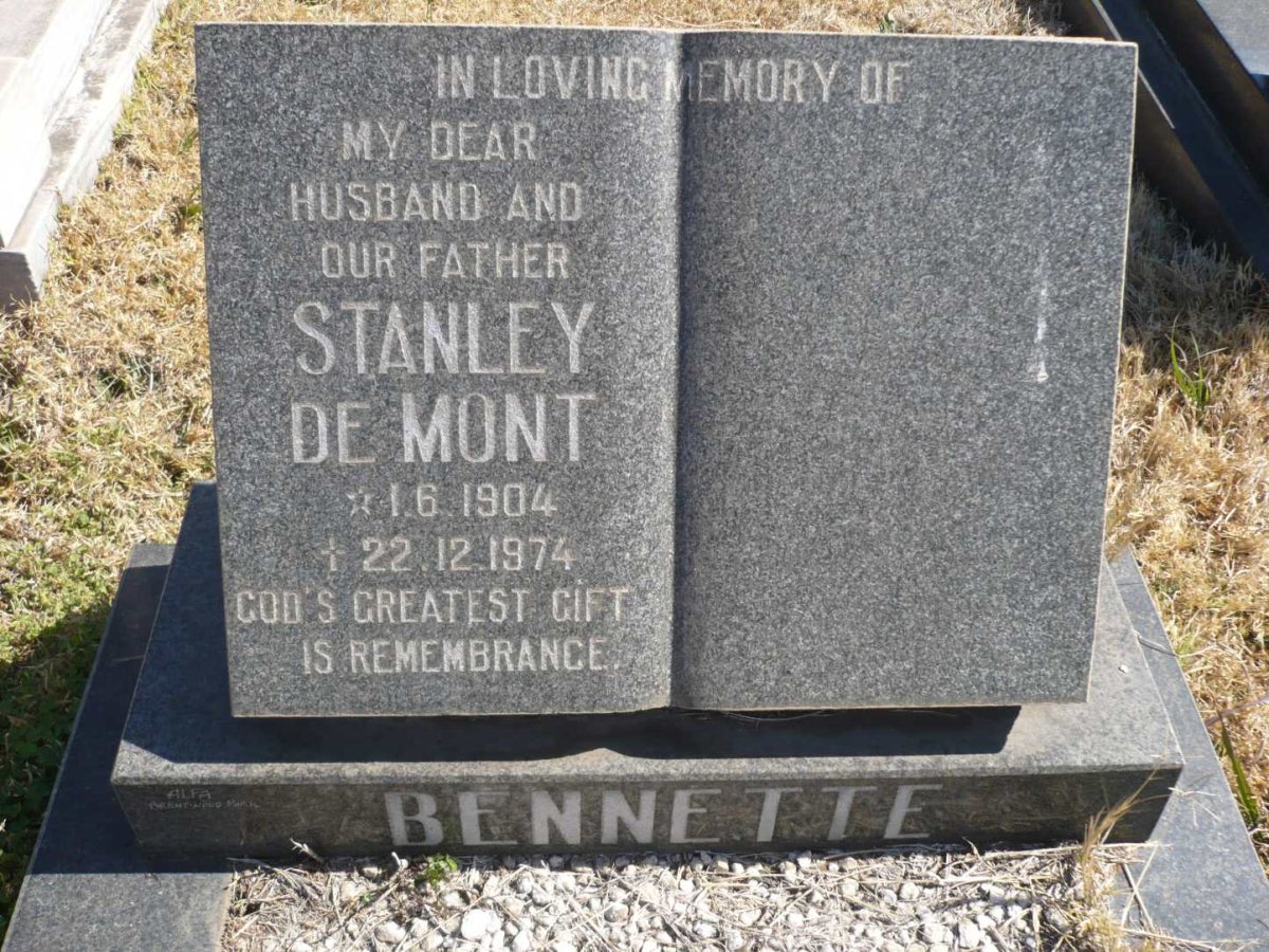 BENNETTE Stanley De Mont 1904-1974