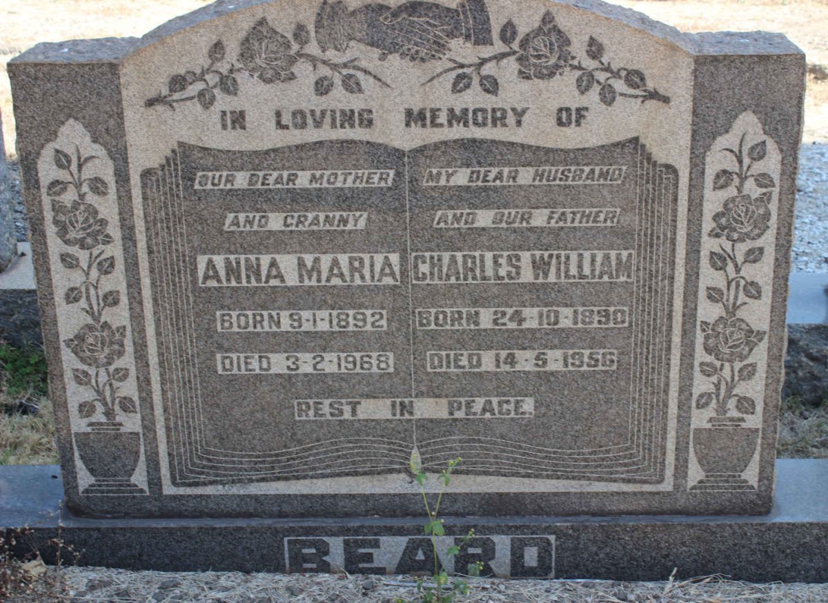 BEARD Charles William 1890-1956 &amp; Anna Maria 1892-1968