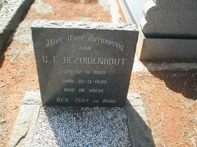 BEZUIDENHOUT C.F. 1900-1970