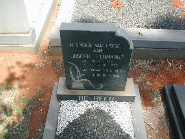 BEER Joseph Hermanus, de 1952-1977