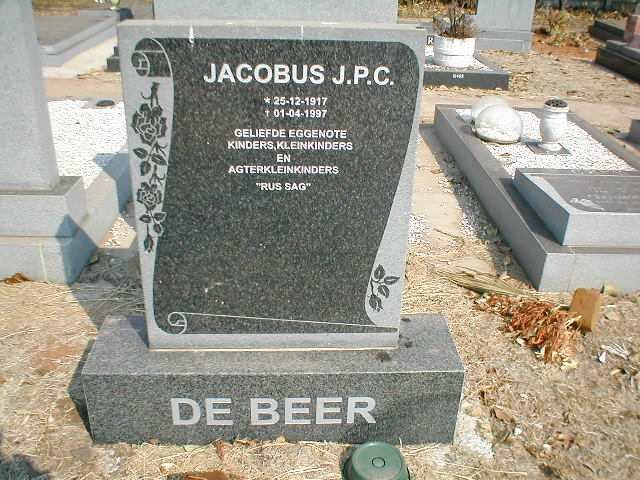 BEER Jacobus J.P.C., de 1917-1997