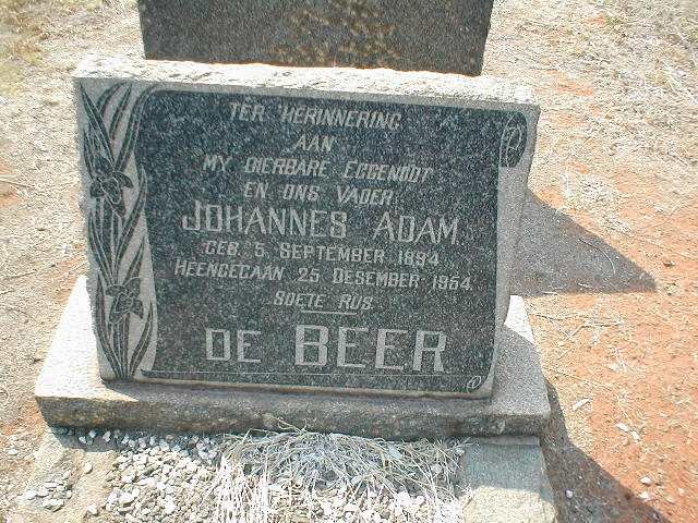 BEER Johannes Adam, de 1894-1954