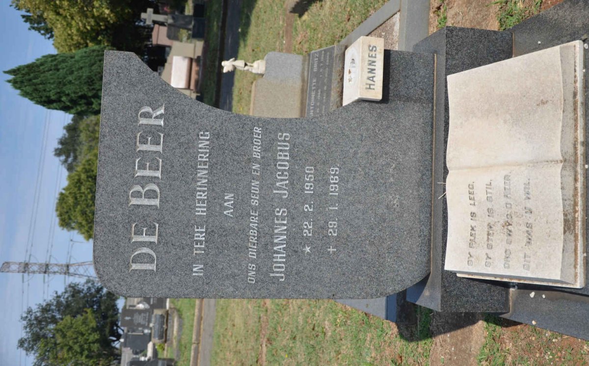 BEER Johannes Jacobus, de 1950-1969