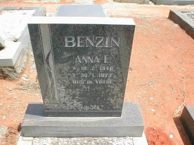 BENZIN Anna E. 1946-1973