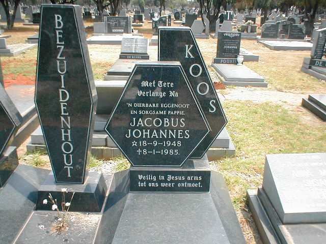 BEZUIDENHOUT Jacobus Johannes 1948-1985