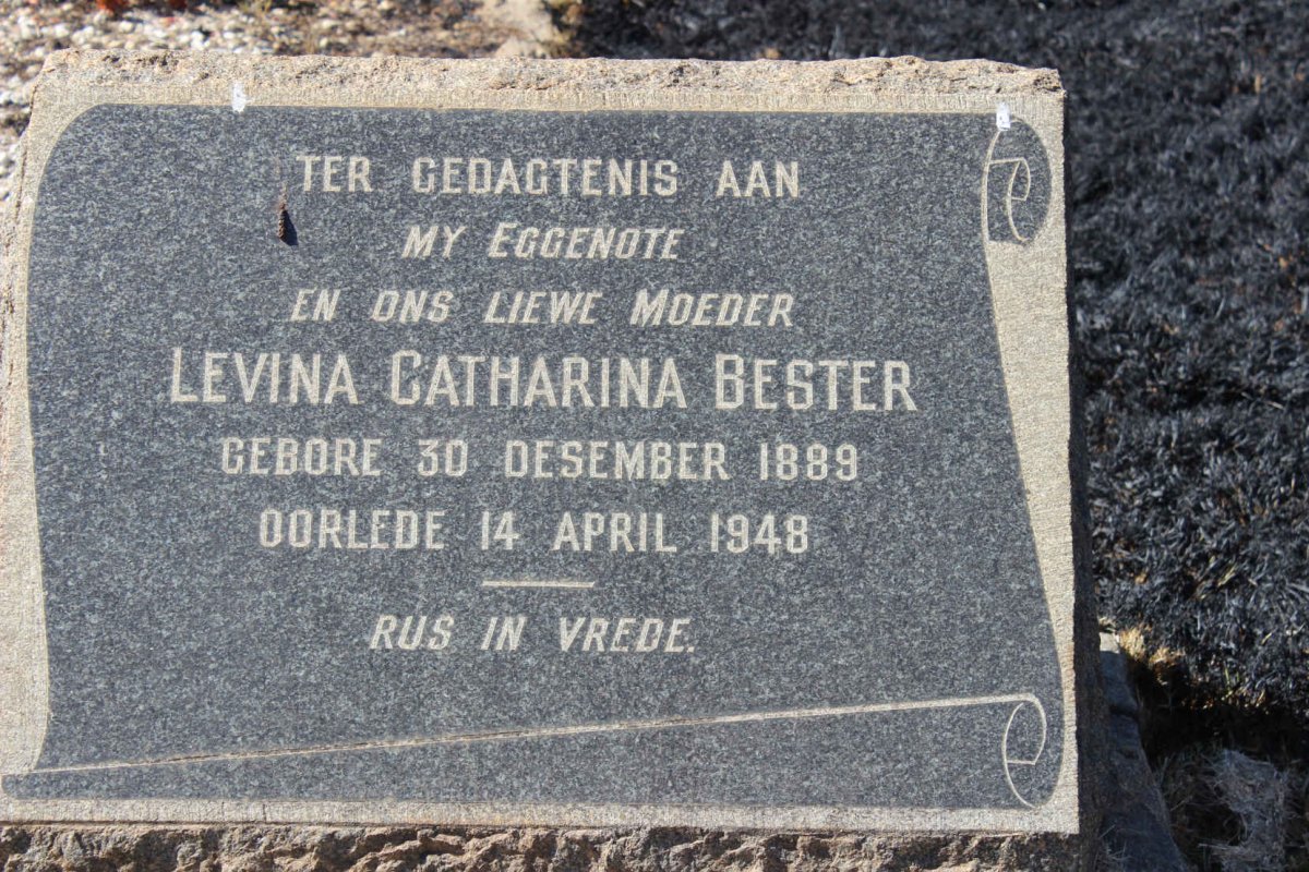 BESTER Levina Catharina 1889-1948