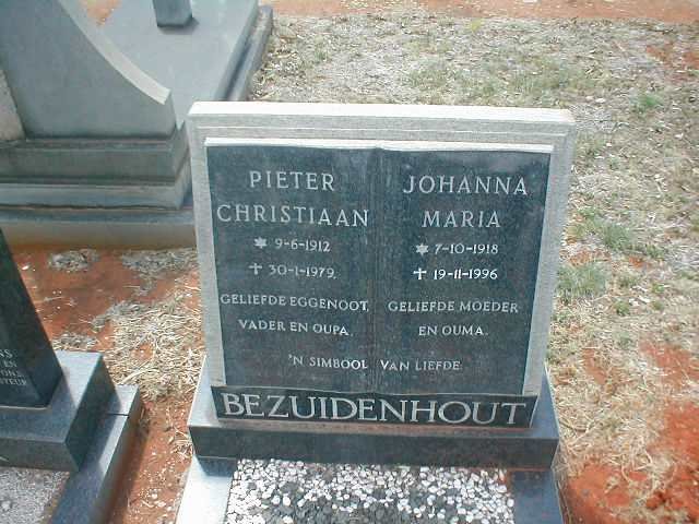 BEZUIDENHOUT Pieter Christiaan 1912-1979 &amp; Johanna Maria 1918-1996