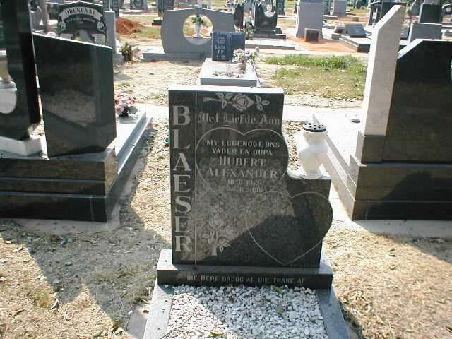 BLAESER Hubert Alexander 1926-