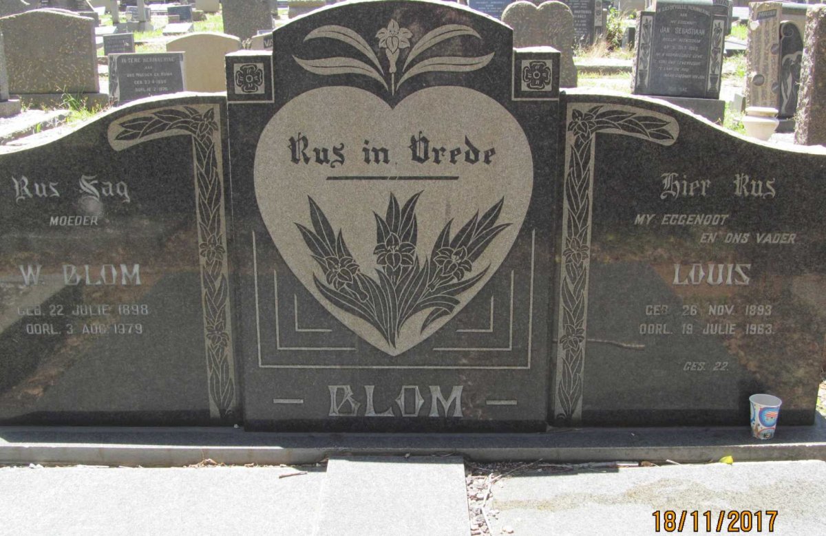 BLOM Louis 1893-1963 &amp; W. 1898-1979