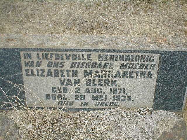 BLERK Elizabeth Margaretha, van 1871-1935