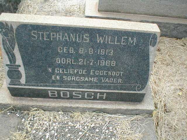 BOSCH Stephanus Willem 1913-1968