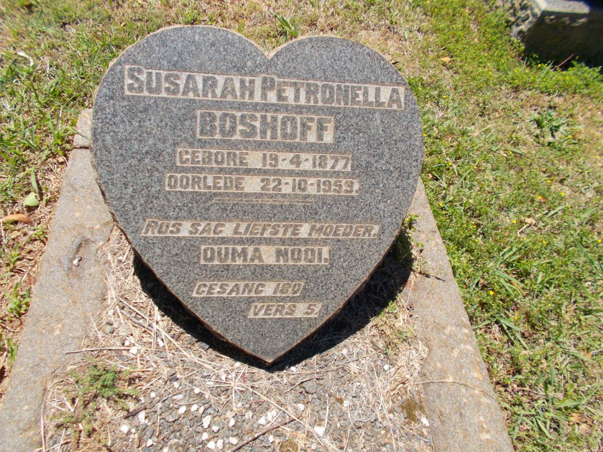 BOSHOFF Susarah Petronella 1877-1959