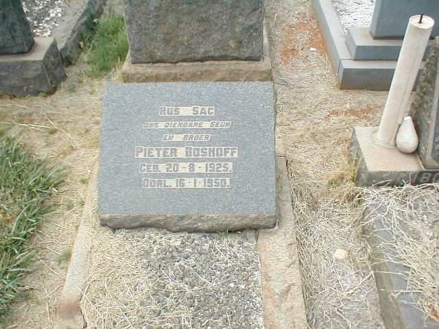 BOSHOFF Pieter 1925-1950