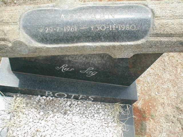 BOTES Adriaan 1961-1980