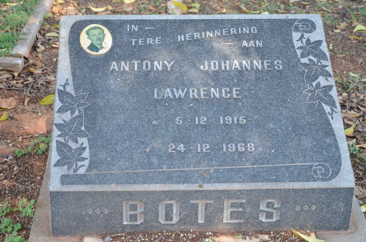 BOTES Antony Johannes Lawrence 1915-1968