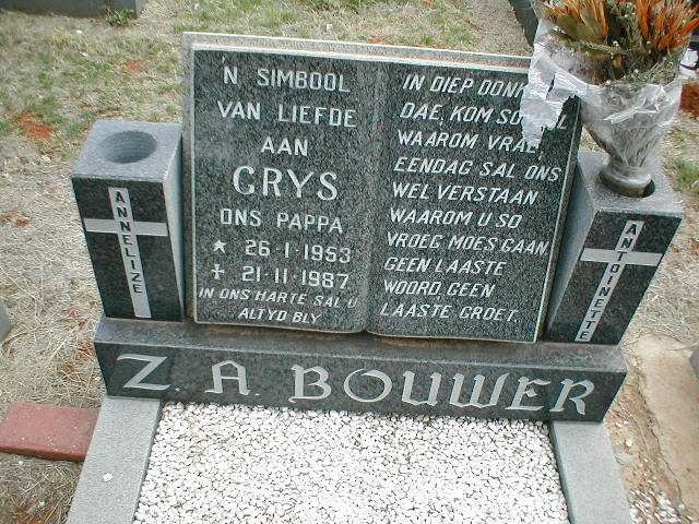BOUWER Z.A. 1953-1987