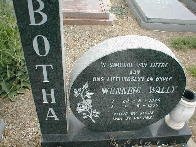 BOTHA Wenning Wally 1978-1995