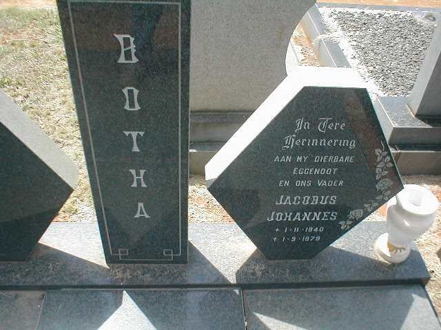 BOTHA Jacobus Johannes 1940-1979