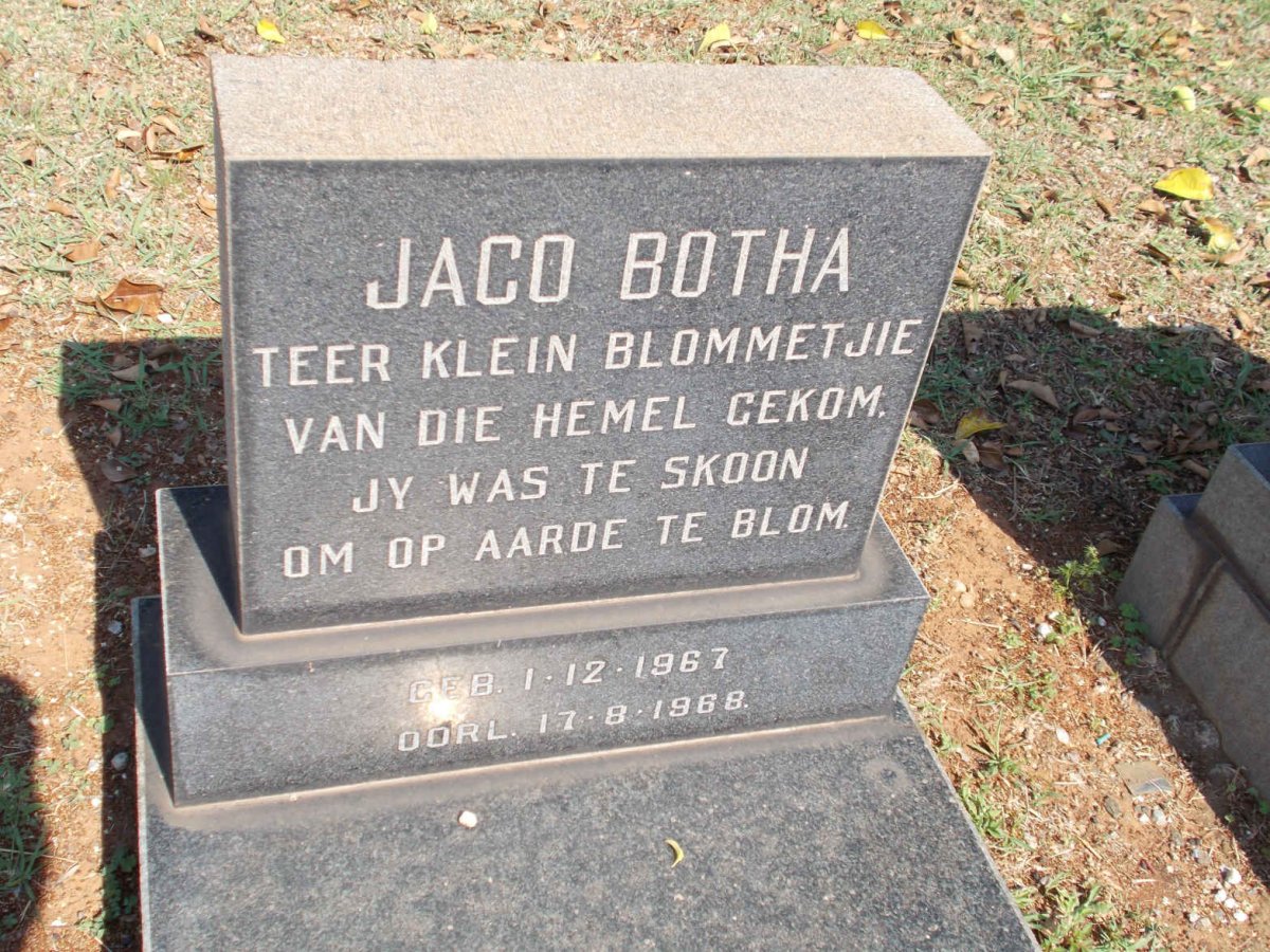 BOTHA Jaco 1967-1968
