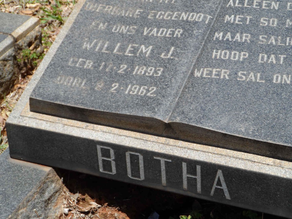 BOTHA Willem J. 1893-1962