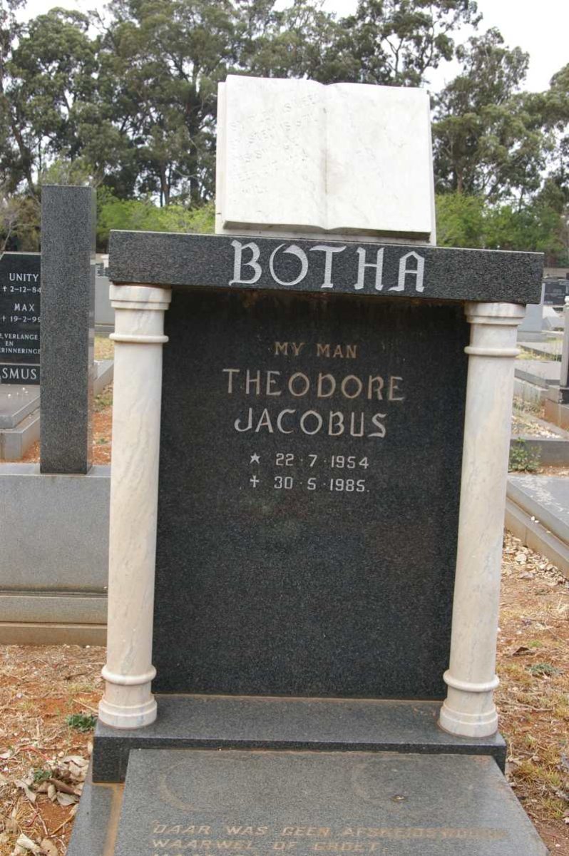BOTHA Theodore Jacobus 1954-1985