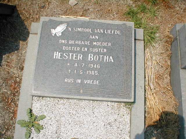BOTHA Hester 1946-1985