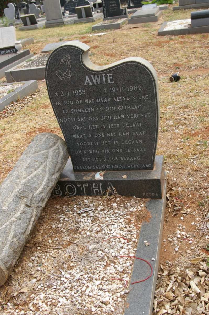 BOTHA Awie 1955-1982
