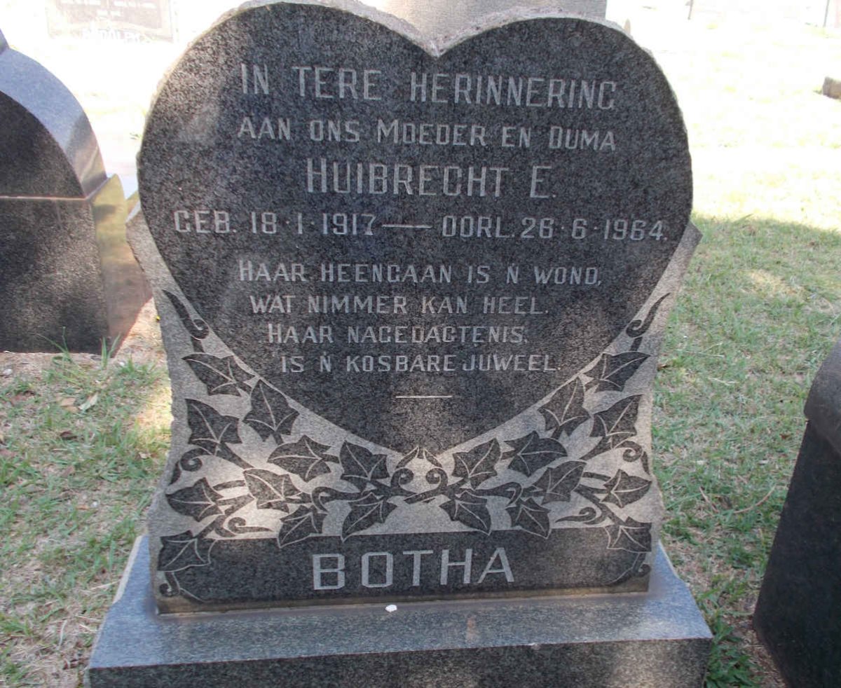 BOTHA Huibrecht E. 1917-1964