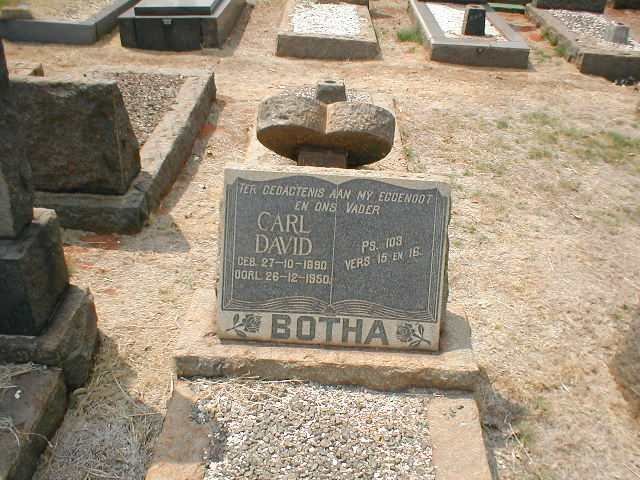 BOTHA Carl David 1890-1950