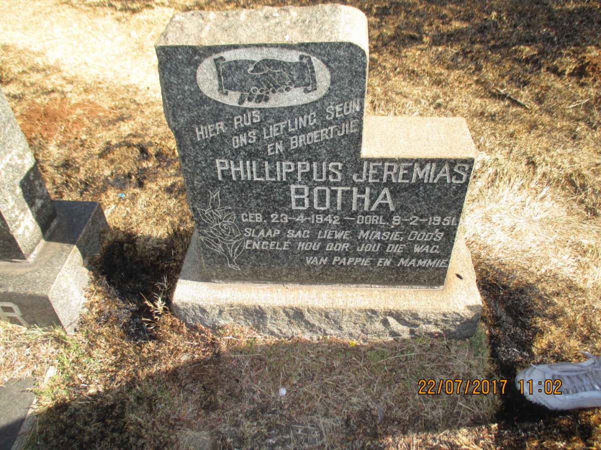 BOTHA Phillippus Jeremias 1942-1951