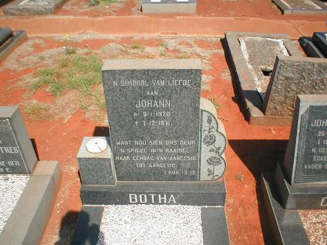 BOTHA Johann 1920-1971