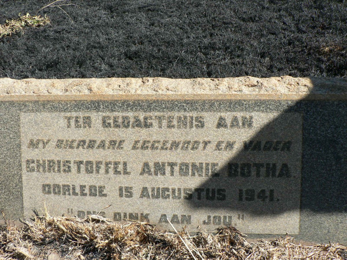 BOTHA Christoffel Antonie -1941