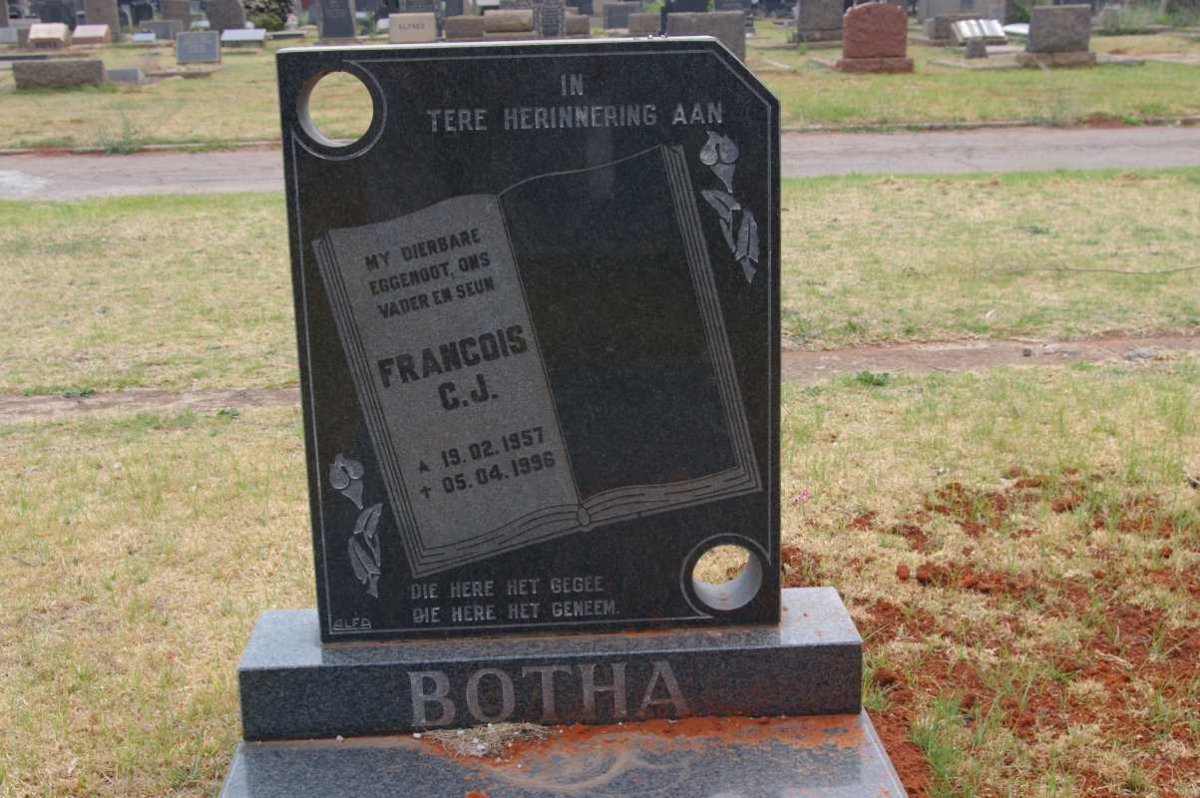BOTHA Francois C.J. 1957-1996