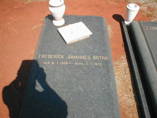 BOTHA Frederick Johannes 1908-1972