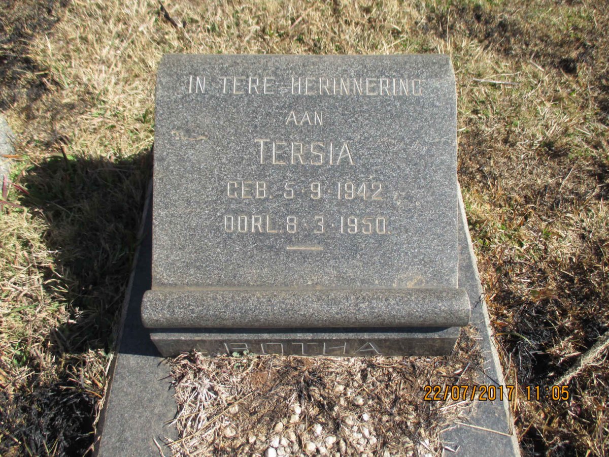 BOTHA Tersia 1942-1950