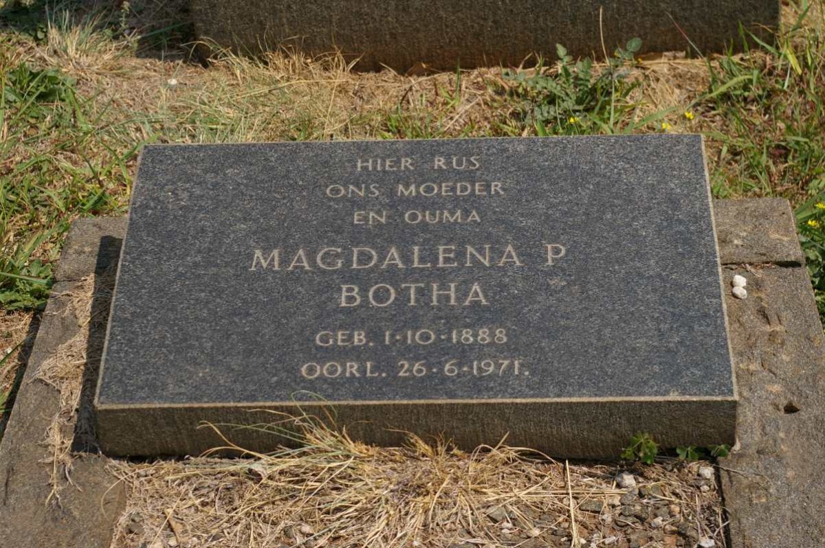 BOTHA Magdalena P. 1888-1971