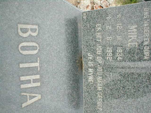 BOTHA Mike 1934-1992
