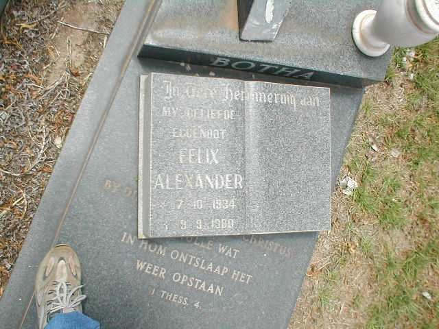 BOTHA Felix Alexander 1934-1980