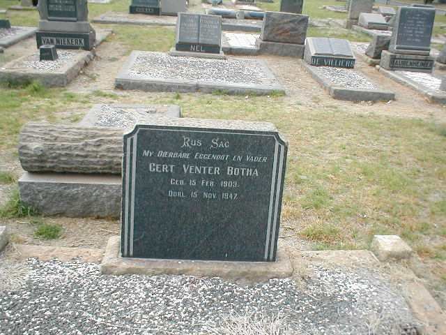 BOTHA Gert Venter 1903-1947
