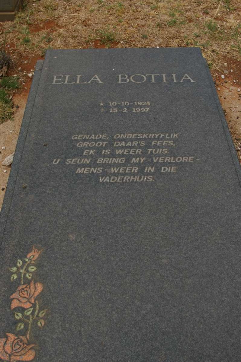 BOTHA Ella 1924-1997