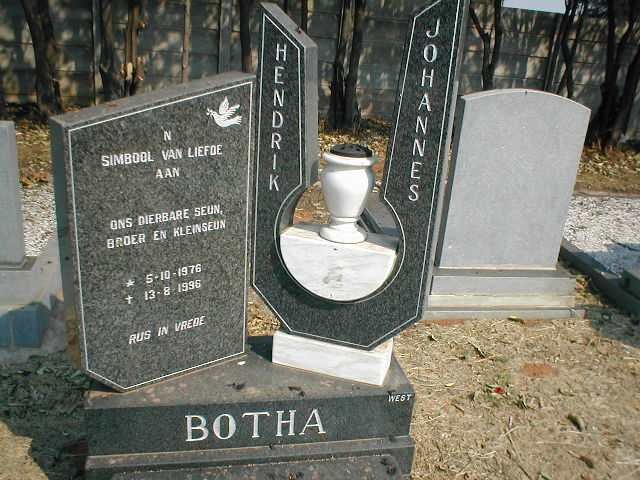 BOTHA Hendrik Johannes 1976-1996
