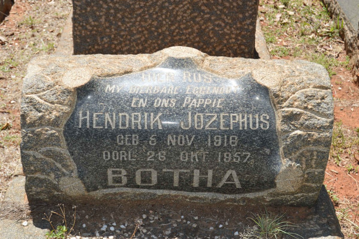 BOTHA Hendrik Jozephus 1916-1957