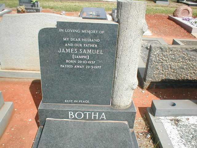 BOTHA James Samuel 1937-1977
