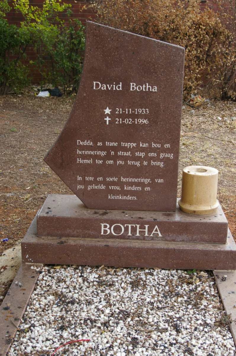 BOTHA David 1933-1996