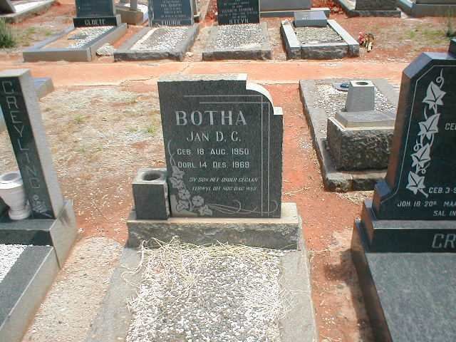BOTHA Jan D.G. 1950-1969