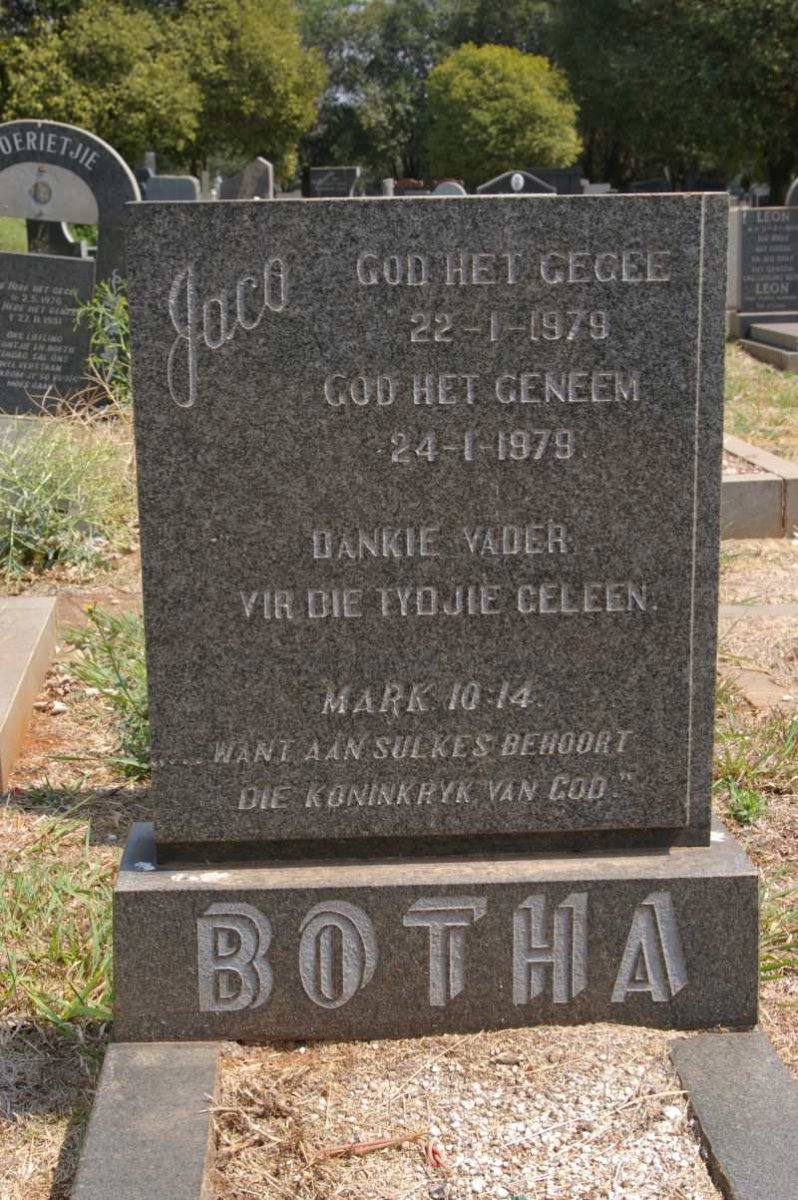 BOTHA Jaco 1979-1979