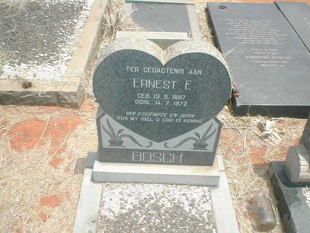 BOSCH Ernest E. 1887-1972