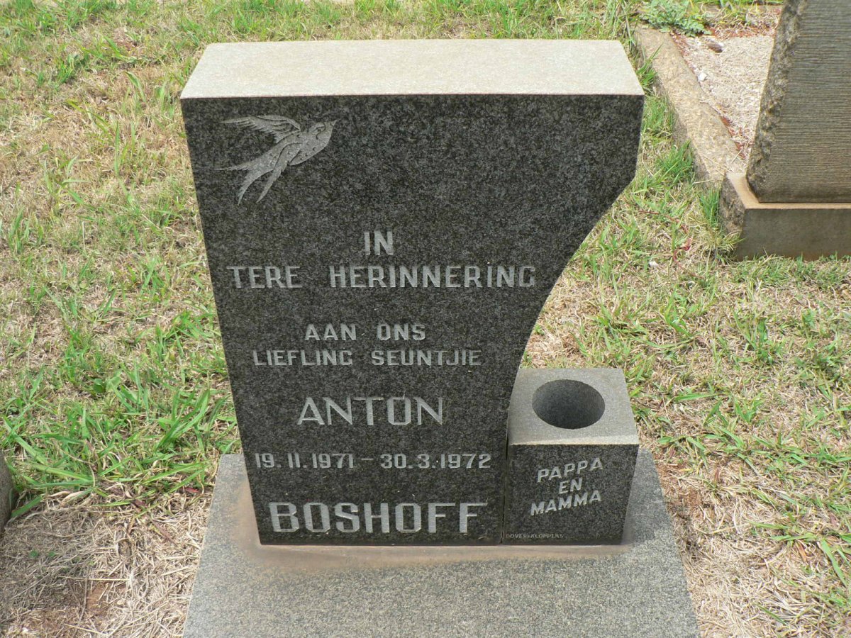 BOSHOFF Anton 1971-1972